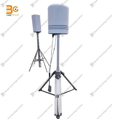 Detector UAV TDOA+AOA com 100MHz-6GHz Fornece Detecção de 360 Graus