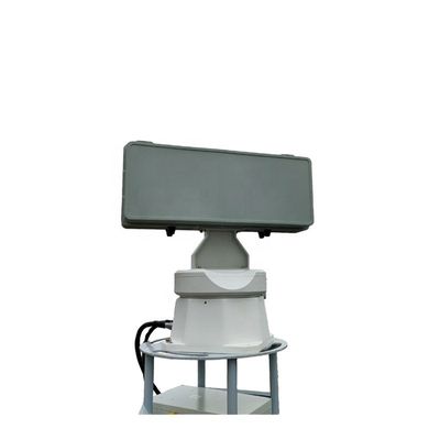 Detector de radar de drone UAV de banda X de 360 graus com plataforma giratória de alta velocidade de 1,5 km